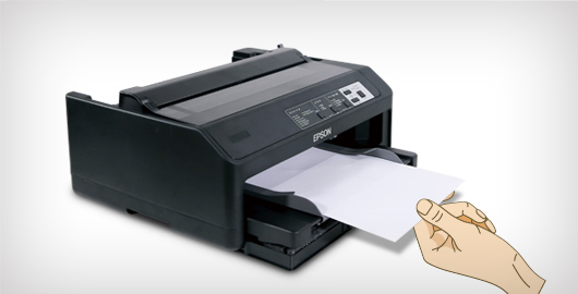 具备半平推进纸方式 - Epson LQ-595KII产品功能