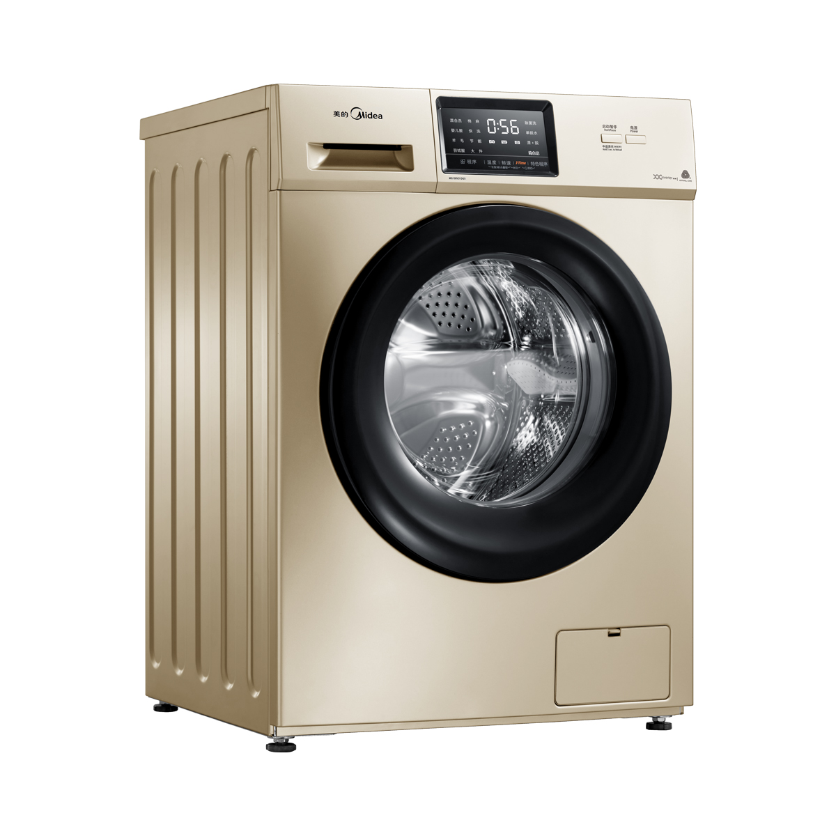 洗衣机 美的/Midea MG100V31DG5 滚筒 10kg 变频（节能） 上排水 1级