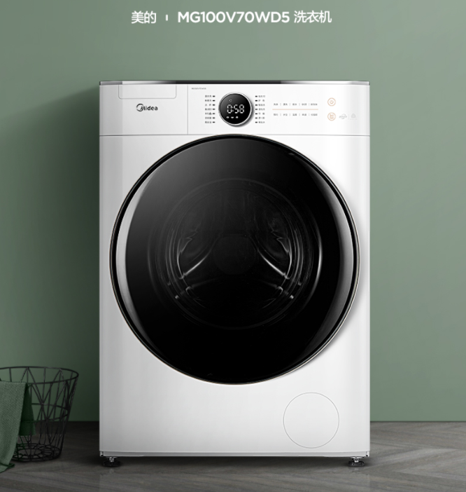 洗衣机 美的/Midea MD100VT717WDY5 滚筒 9.1-9.9kg 变频（节能） 下排水