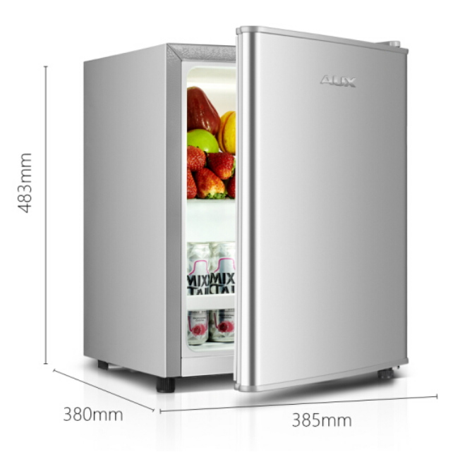 电冰箱 AUCSES BC-21K50L 单门 100L及以下 2级 机械控温 银色系 直冷