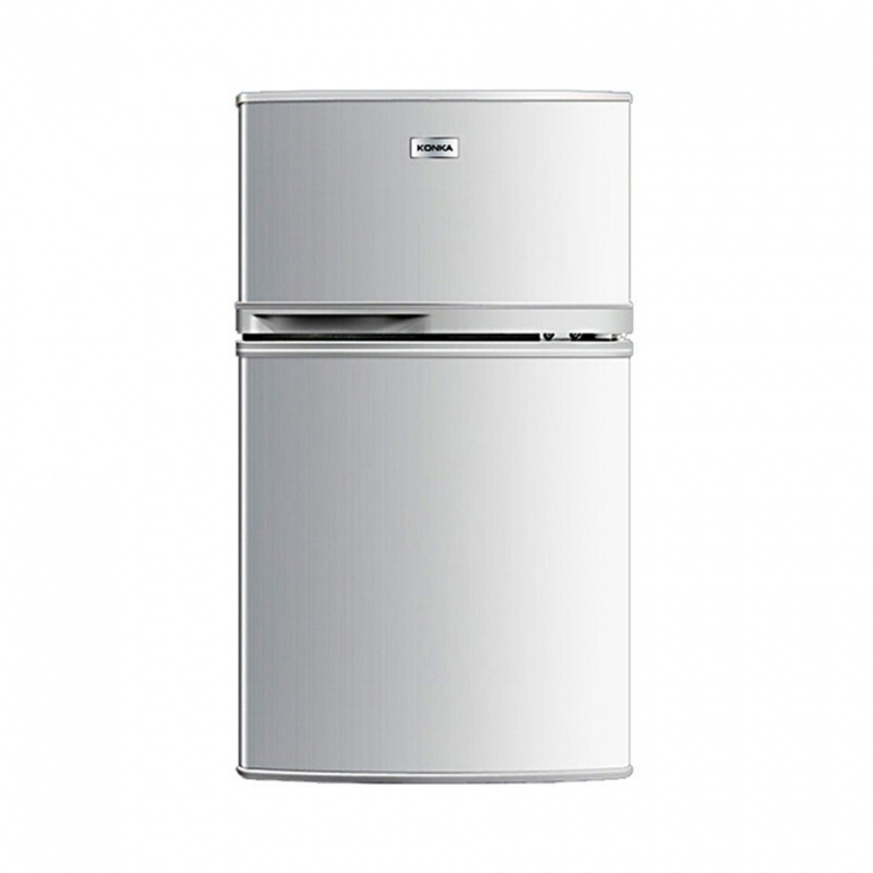 电冰箱康佳konkabcd102sgy双门101200l3级机械控温银色系直冷