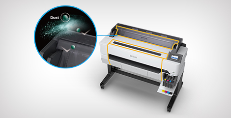 防尘装置保障稳定性 - Epson SureColor T5485DM产品功能