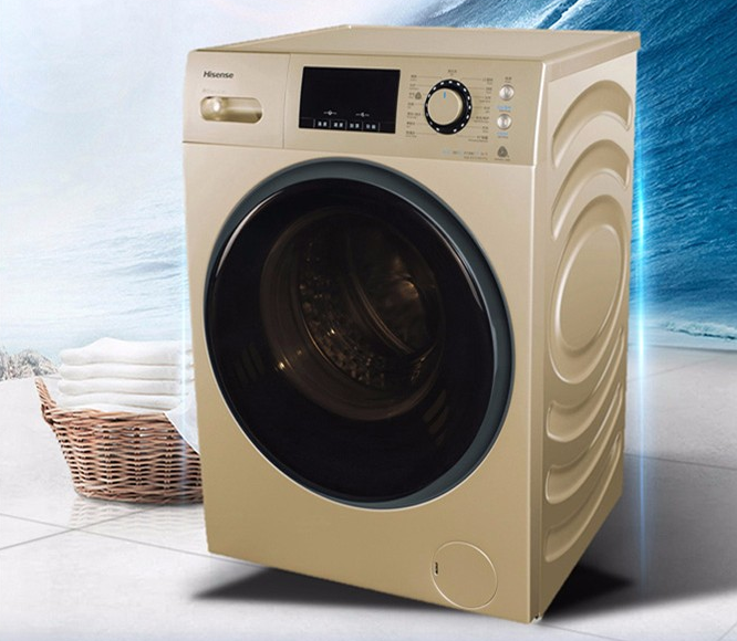 洗衣机 海信/Hisense XQG90-U1205YFG 滚筒 9kg 变频（节能） 上排水