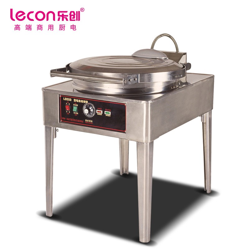 烧烤盘/烤饼机/电饼铛 乐创/lecon  LC-J-DBJ04 机械式 台式 一体式 圆盘