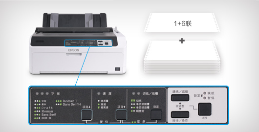 省心无忧 经济成本 - Epson LQ-590KII产品功能