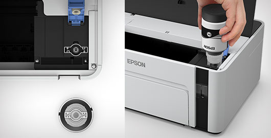 智能灌墨系统，不漏墨更轻松 - Epson M1128产品功能